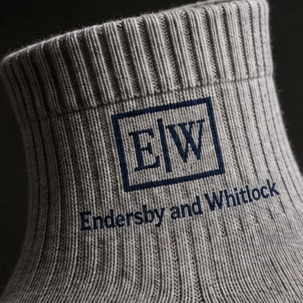Branded running socks with logo
