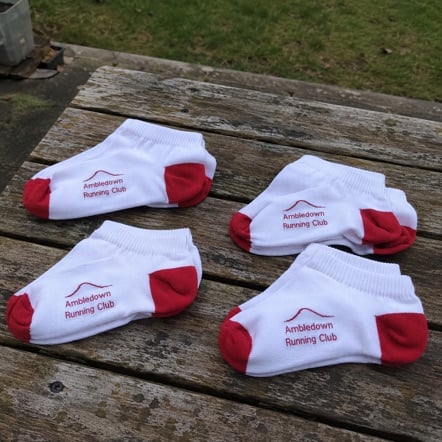 Custom running socks for small business