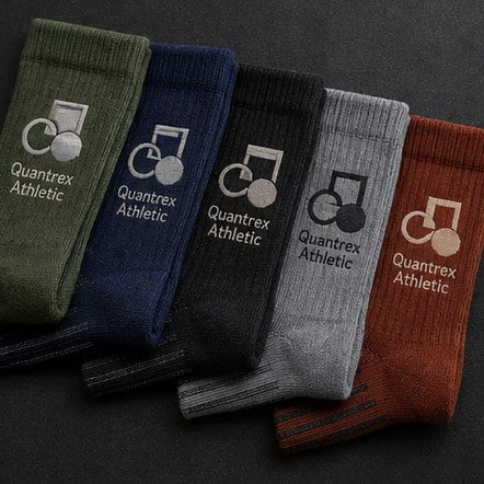 Promotional custom running socks with company logo